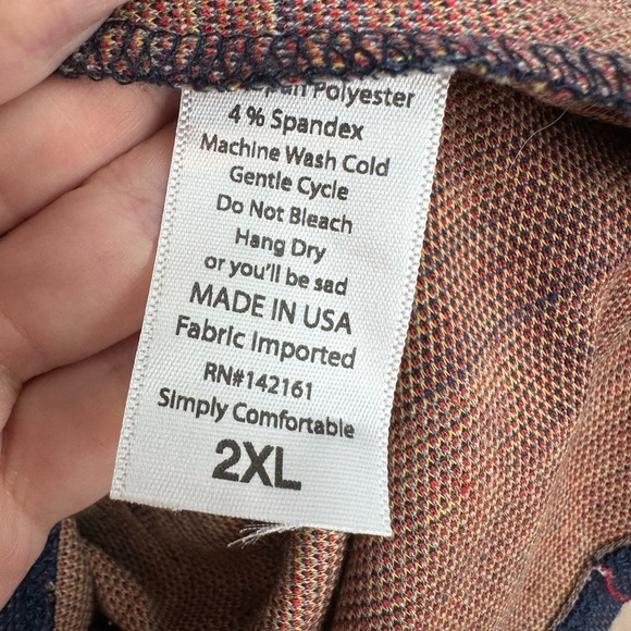 LuLaRoe Aztec Tribal Fit & Flare Amelia Dress Southwestern Jacquard Plus Size 2X - Picture 10 of 11